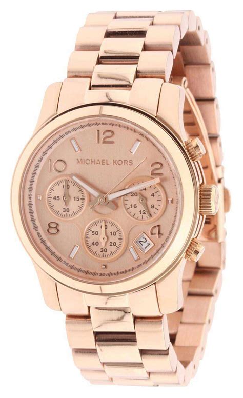 michael kors chronograph watch rose gold mk5128|Michael Kors MK5128 Wrist Watch for Women .